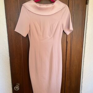 NWT White House Black Market Blush Midi Dress